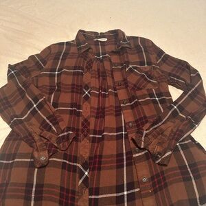 Plaid button down shirt